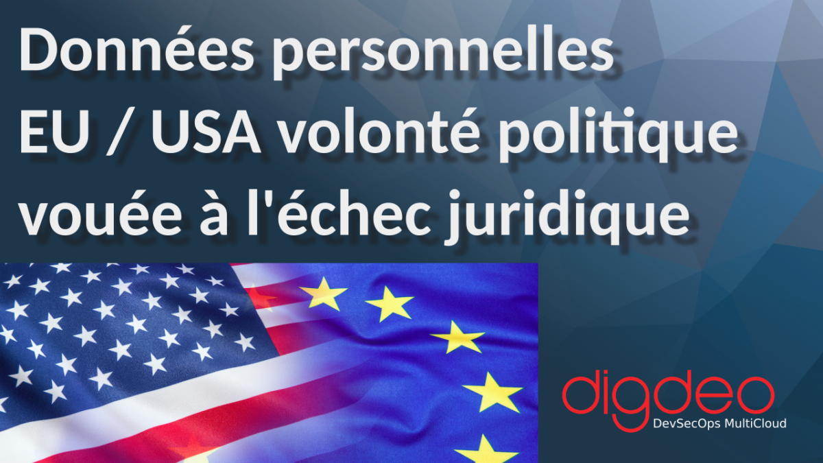 Données personnelles EU USA volonté politique vouée à l'éche juridique
